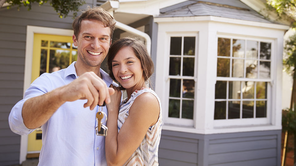 Couple with keys